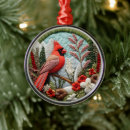 Search for red cardinal christmas tree decorations Winter
