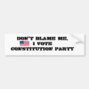 Search for constitution party bumper stickers Government