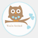 Search for owl envelope seals Baby shower