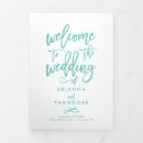 Search for tri fold wedding programs Modern