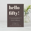 Search for 50th birthday invitations Modern