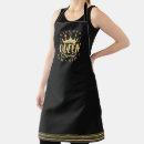 Search for queen of the kitchen aprons Gold crown