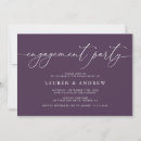 Search for purple engagement party invitations Plum