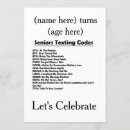 Search for senior invitations Party