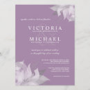 Search for lavender and white wedding invitations Simple