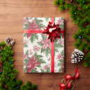 Search for pink poinsettia wrapping paper Green