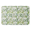 Search for green leaves bath mats Nature