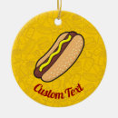 Search for hot dog christmas tree decorations Mustard