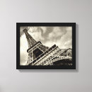 Search for black white paris eiffel tower canvas prints Vintage