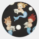 Search for vintage mermaids stickers Ocean