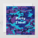 Search for blue camo invitations Army