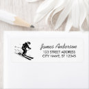 Search for snow ski return address labels Skis