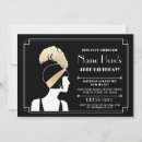 Search for flapper girl birthday invitations Elegant