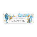 Search for gold fish return address labels Under the sea