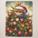 Search for christmas cat blankets Whimsical