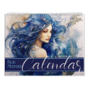 Search for mermaid calendars Watercolor