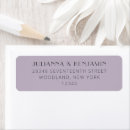 Search for purple and grey return address labels Elegant