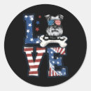 Search for patriotic dog stickers Stars and stripes