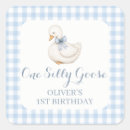 Search for vintage birthday stickers One silly goose