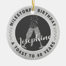 Search for 40th birthday christmas tree decorations Forty