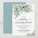 Search for dusty blue birthday invitations Rustic