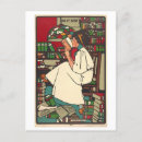 Search for woman reading book postcards Library