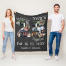 Search for wedding anniversary photo blankets Couples