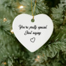 Search for meaningful christmas tree decorations Friendship keepsake