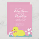 Search for duck baby girl shower invitations Blue