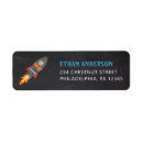 Search for rocket return address labels First birthday