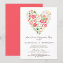 Search for nature engagement party invitations Floral