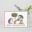 Search for hedgehog valentines day cards Whimsical