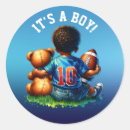 Search for football baby stickers Watercolor