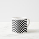 Search for black and white geometric mugs Chequered