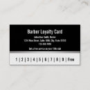 Search for barber customer loyalty cards Business