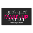 Search for make up artist magnetic business cards beautician