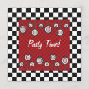 Search for 50s diner invitations Black and white