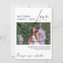 Search for reception wedding announcement cards Nothing fancy just love