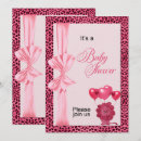 Search for cheetah print baby shower invitations Pink