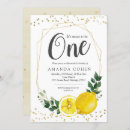 Search for fresh lemon invitations Watercolor
