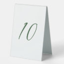 Search for cursive table cards Number