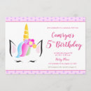 Search for unicorn 5th birthday invitations Kids