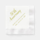 Search for 50th anniversary wedding napkins Party