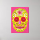 Search for sugar skull canvas prints Flowers