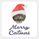 Search for merry christmas cat stickers Santa