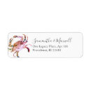 Search for red crab return address labels Coastal