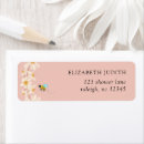 Search for pink daisy return address labels Daisy baby shower