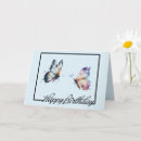 Search for blue butterfly birthday cards Purple