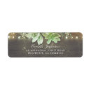 Search for succulents return address labels Rustic