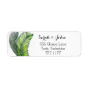 Search for banana leaf return address labels Palm